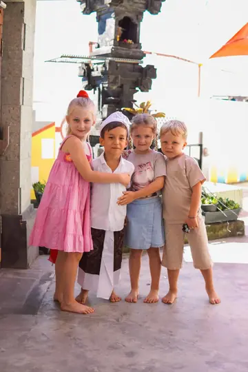 Children at the Canggu branch